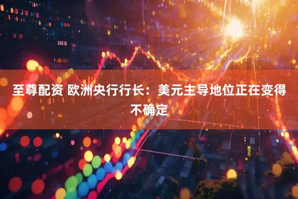 至尊配资 欧洲央行行长：美元主导地位正在变得不确定