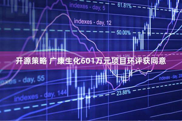 开源策略 广康生化601万元项目环评获同意