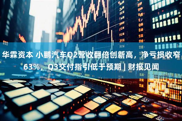 华霖资本 小鹏汽车Q2营收翻倍创新高，净亏损收窄63%，Q3交付指引低于预期 | 财报见闻