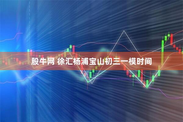 股牛网 徐汇杨浦宝山初三一模时间